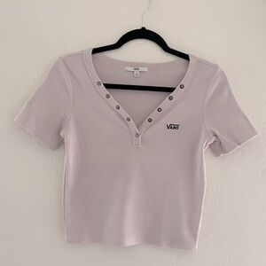 Vans - Women’s Muted Lavender Ribbed T-Shirt, Size S